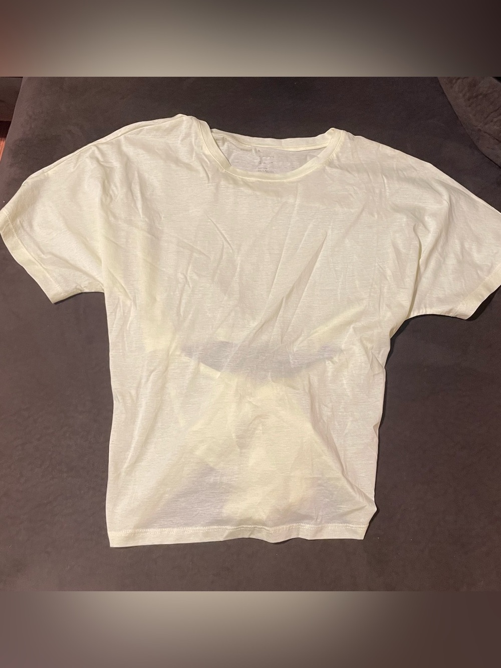 a new day Soft Crew Tee in Pale Yellow